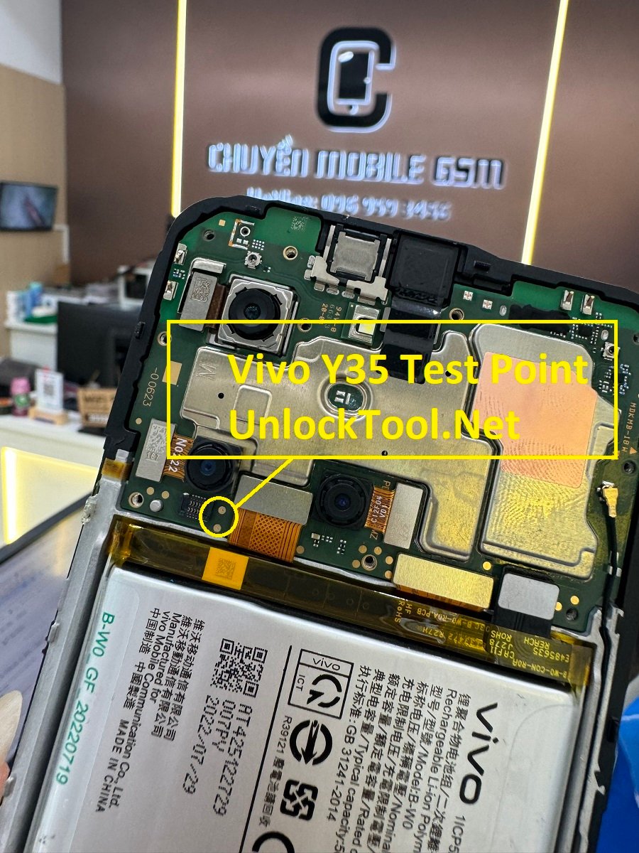 Vivo Y35 Test Point / EDL Point